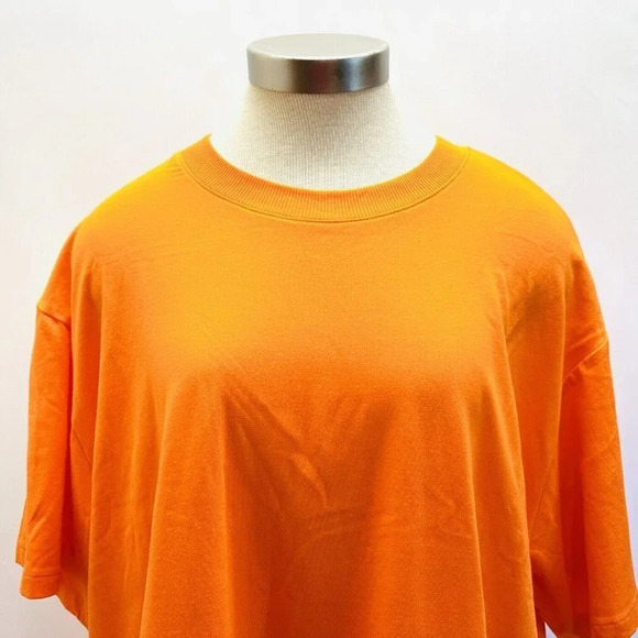 NWT TEK GEAR Women Short Sleeve Crew Neck On the Go Gear Orange Shirt Plus Sz 1X - Picture 2 of 12